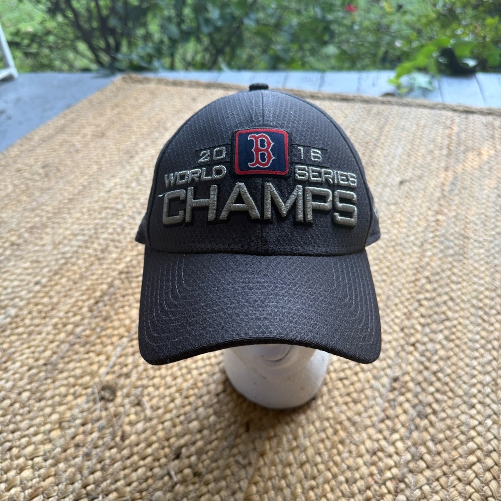 New Era Boston Red Sox 2018 World Series Champions Hat 39THIRTY Gray MLB Cap